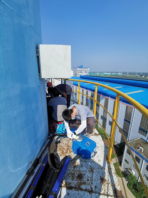 茌平華旭新材料現場監(jiān)測非甲烷總烴濃度變化