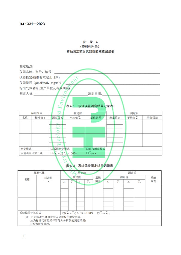HJ 1331-2023《固定污染源廢氣總烴、甲烷和非甲烷總烴的測(cè)定便攜式催化氧化-氫火焰離子化檢測(cè)器法》-8